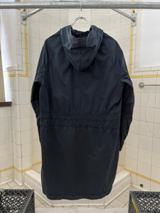 2000s Mandarina Duck Hooded Long Coat with Neck Cutout - Size M