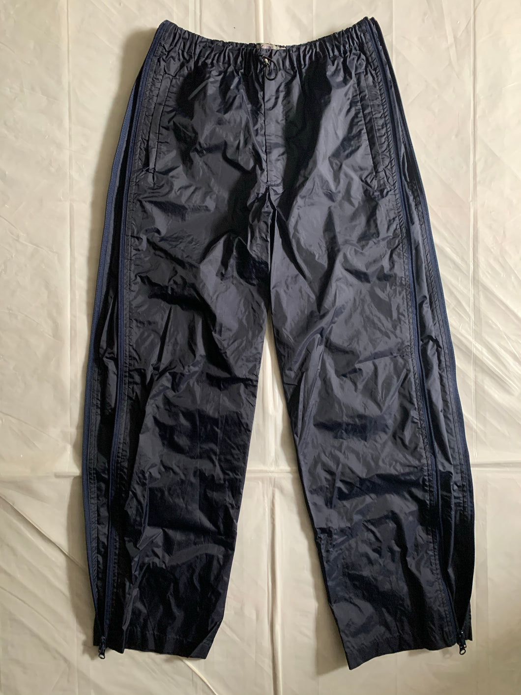 1990s Lad Musician Deep Purple Full Side Zip Nylon Pants - Size OS