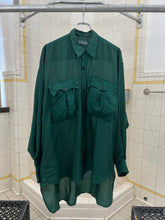 Load image into Gallery viewer, 1980s Katharine Hamnett Silk Cargo Pocket Shirt - Size L