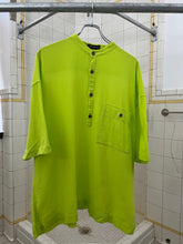 Load image into Gallery viewer, ss1995 Issey Miyake Oversized Mandarin Collar Neon Shirt - Size XL