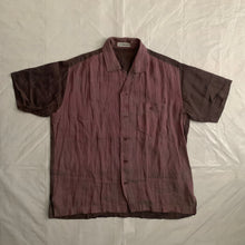 Load image into Gallery viewer, 2000s Issey Miyake Iridescent Plum Crinkled Shirt - Size L