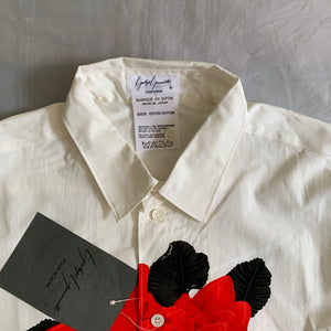 ss1987 Yohji Yamamoto Center Rose Shirt - Size OS