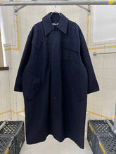 Load image into Gallery viewer, 1980s Katharine Hamnett Heavy Twill Oversized Cargo Trench Coat with Adjustable Hem - Size OS