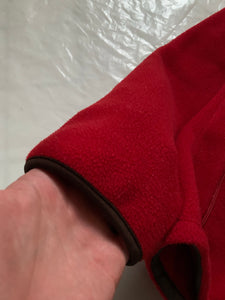 aw2000 Issey Miyake Red Fleece Technical Jacket - Size M