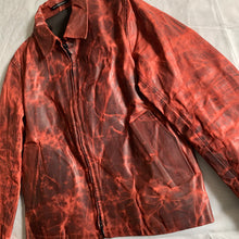 Load image into Gallery viewer, aw2009 Yohji Yamamoto x Justin Davis Uzi Pinup Blood Red Leather Jacket - Size M