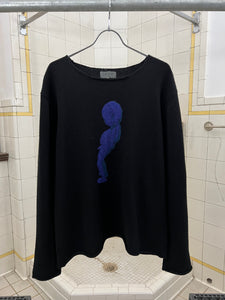 aw2009 Yohji Yamamoto "Manneken Pis" Intarsia Sweater - Size L