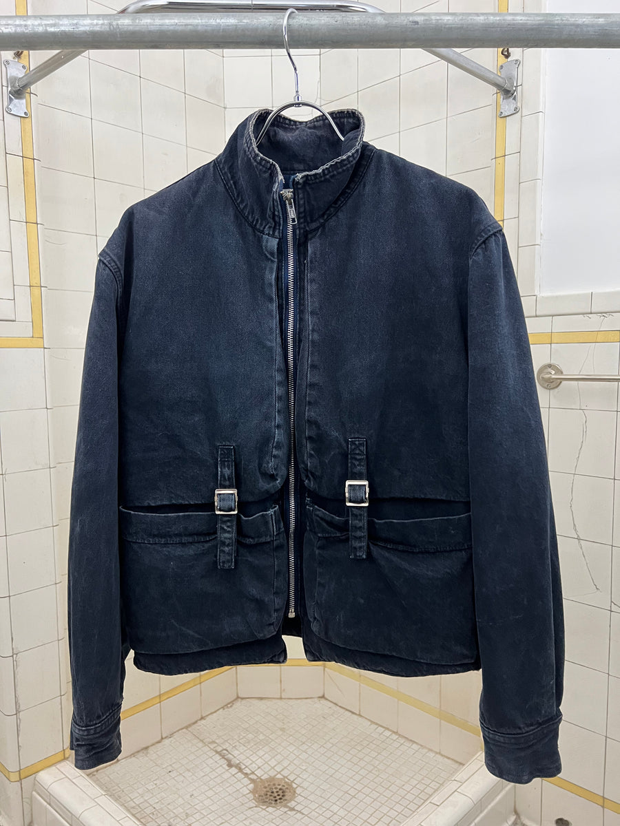1980s Marithe Francois Girbaud x Complements Denim Jacket with Belted ...