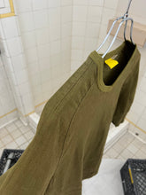Load image into Gallery viewer, 2000s Mandarina Duck Khaki Green Reversible Linen Chest Pocket Shirt - Size M