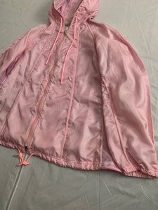 ss2000 Issey Miyake Pink Translucent Mesh Technical Jacket - Size L