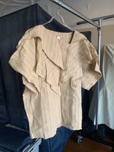 Load image into Gallery viewer, 1970s Issey Miyake Loose Slashed Linen Pullover Shirt - Size OS