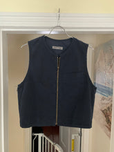 Load image into Gallery viewer, 1990s Armani Overdyed Navy Cotton Vest - Size M