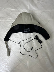 aw2003 Vintage iDiom Grey Aviator Headphone Cap by Hiroshi Fujiwara & Burton - Size OS