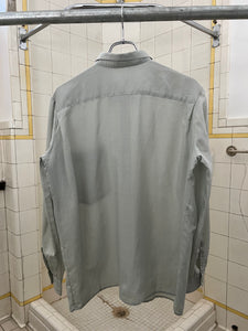 1980s Armani Light Wool Silk Blend Shirt - Size S