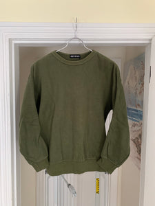 1990s Issey Miyake Faded Earth Tone Forest Green Crewneck - Size M