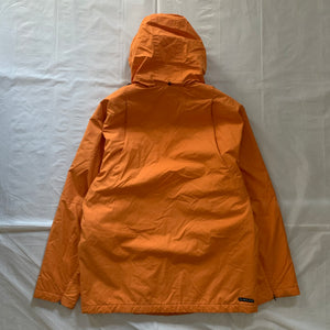 2000s Vintage Nike Orange Technical Jacket with Modular Hidden Pockets and Hood - Size L