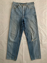 Load image into Gallery viewer, 1990s CDGH Faded Vintage White Label Denim with Knee Blowout - Size S