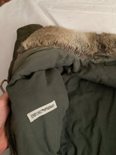 Load image into Gallery viewer, 1990s Armani Olive Quilted M65 Field Jacket with Fur Collar - Size M