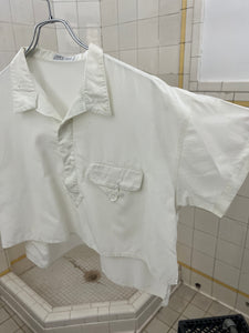 1980s Marithe Francois Girbaud x Complements Cropped Shirt - Size XS