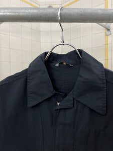 Late 1990s Mandarina Duck Contemporary Zippered Dress Shirt - Size M