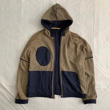 Load image into Gallery viewer, 2000s Mandarina Duck Panelled Cotton Zip Hoodie - Size L