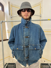 Load image into Gallery viewer, 1980s Marithe Francois Girbaud x Complemets Denim Cargo Jacket with Front Buckle Closures - Size M