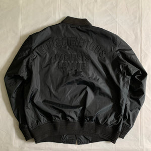 2000s General Research Pacifists League Nylon Bomber Jacket - Size M