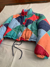 Load image into Gallery viewer, 1990s Armani Mutli-Colored Cropped Puffer Jacket - Size M