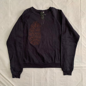 2001 Bernhard Willhelm Lung Embroidered Crewneck Sweater - Size M