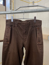 Load image into Gallery viewer, 2000s Katharine Hamnett Mud Brown Military Trousers with Shin Cargo Pockets - Size L