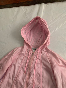 ss2000 Issey Miyake Pink Translucent Mesh Technical Jacket - Size M