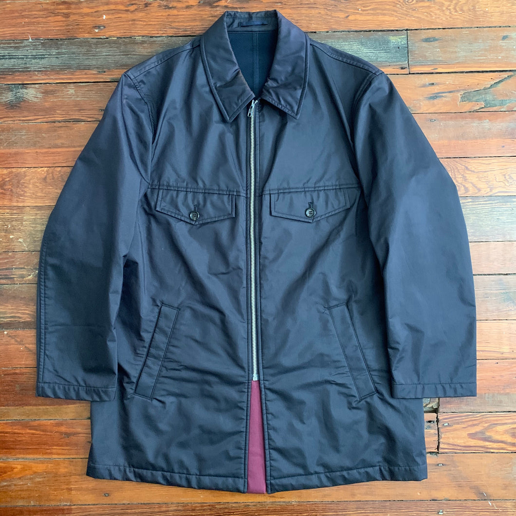 1996 CDGH Navy Polyester Extended Work Jacket - Size M