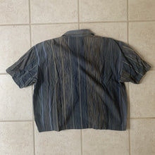 Load image into Gallery viewer, 1980s Issey Miyake Cropped Multi-toned Linen Weave Shirt - Size M