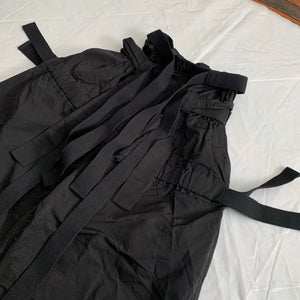 aw2015 Craig Green Black Oversized Bondage Parachute Pants - Size OS