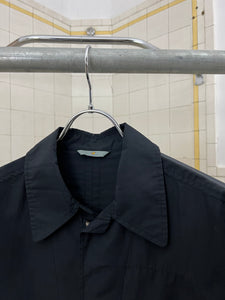 Late 1990s Mandarina Duck Contemporary Zippered Dress Shirt - Size L