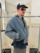 Load image into Gallery viewer, 1980s Katharine Hamnett Padded Washed Denim Bomber - Size L