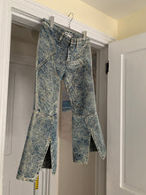 Load image into Gallery viewer, ss2007 Issey Miyake Rose Embossed Paneled Flared Denim Pants - Size XS