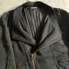 Load image into Gallery viewer, 1980s Issey Miyake Dual Backzip Heavy Cotton Bomber Jacket with Asymmetric Closure - Size XL