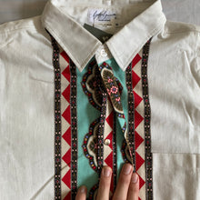 Load image into Gallery viewer, ss1991 Yohji Yamamoto Tribal Pattern Cotton Shirt - Size M