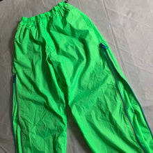 Load image into Gallery viewer, aw2000 Issey Miyake Electric Green Trackpants - Size L