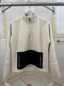 2000s Samsonite ‘Travel Wear’ White Fleece Pullover - Size S