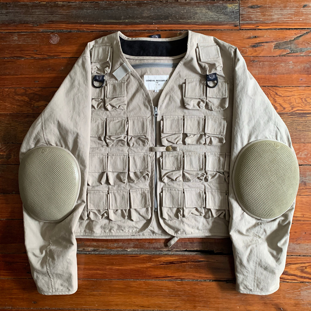 1998 General Research Parasite 74 Pocket Grey Hunting Jacket - Size L