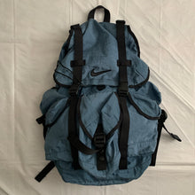 Load image into Gallery viewer, 1990s Vintage Nike Glacier Blue Nylon Parachute Backpack - Size OS