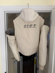 1990s Armani Modular designs Hunting Jacket with Removable Hood and Quilted Sleeves - Size XL