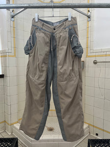 1980s Marithe Francois Girbaud Modular Paneled Jeans with Tubular Coin Bag Pockets - Size S