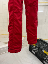 Load image into Gallery viewer, 2000s Armani Red Futuristic Padded Nylon Pants - Size M