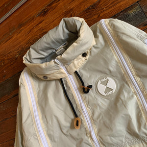 1990s Final Home Translucent Off White Survival Jacket - Size L