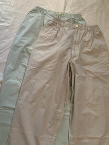 1990s CDGH Soft Mint Elastic Waistband Loose Trousers - Size M