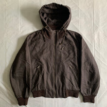 Load image into Gallery viewer, 1990s Katharine Hamnett Ribbed Neck Hooded Work Bomber Jacket - Size L