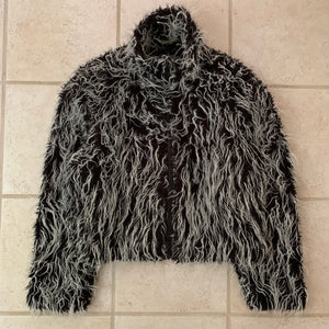 1990s Dexter Wong Cropped Furry Monster Jacket - Size M