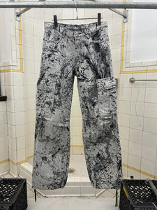 2000s Issey Miyake APOC Woven Snow Camo Cargo Pants - Size M